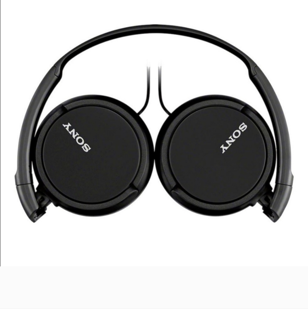 New! SONY Wired On-Ear Headphones ZX Series Black School Kids MDRZX110 3.5mm NIB - Picture 5 of 11